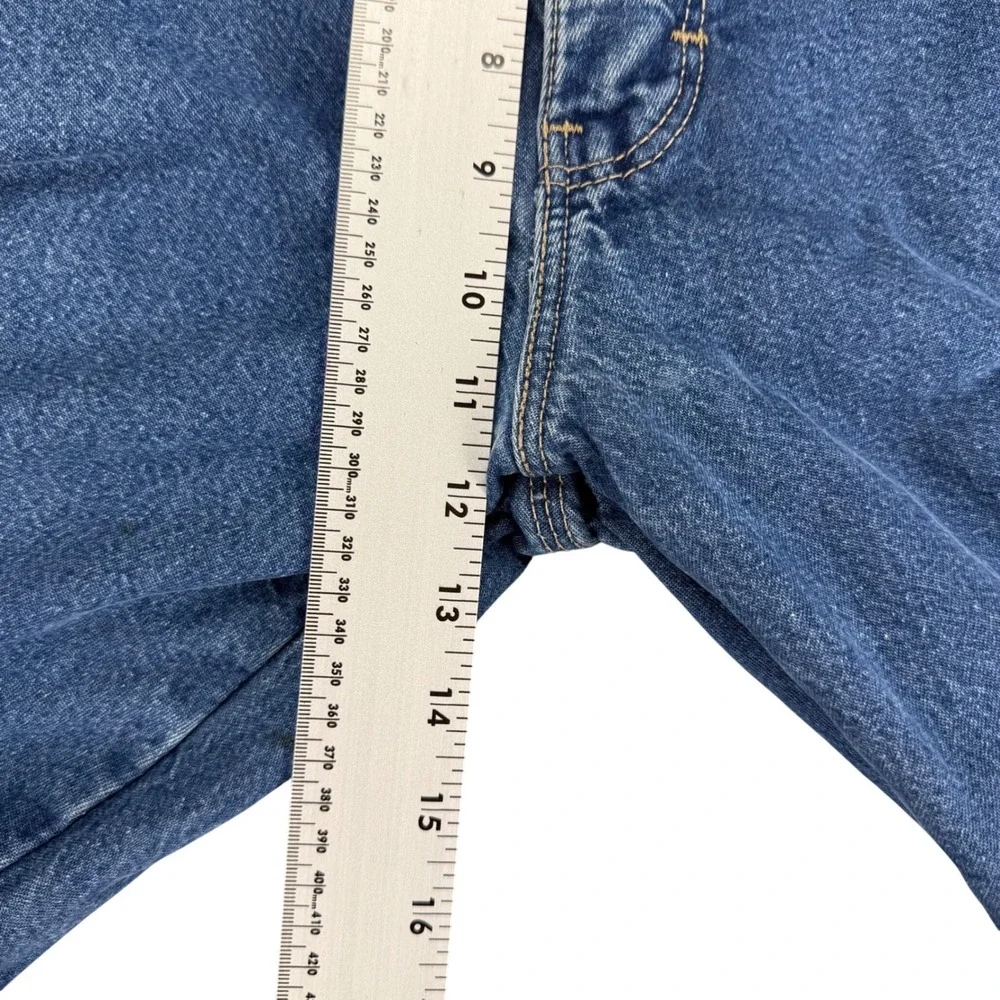 Dickies Mens Flannel Lined Carpenter Jeans Blue Denim Work Pants 32x27.5 Y2K